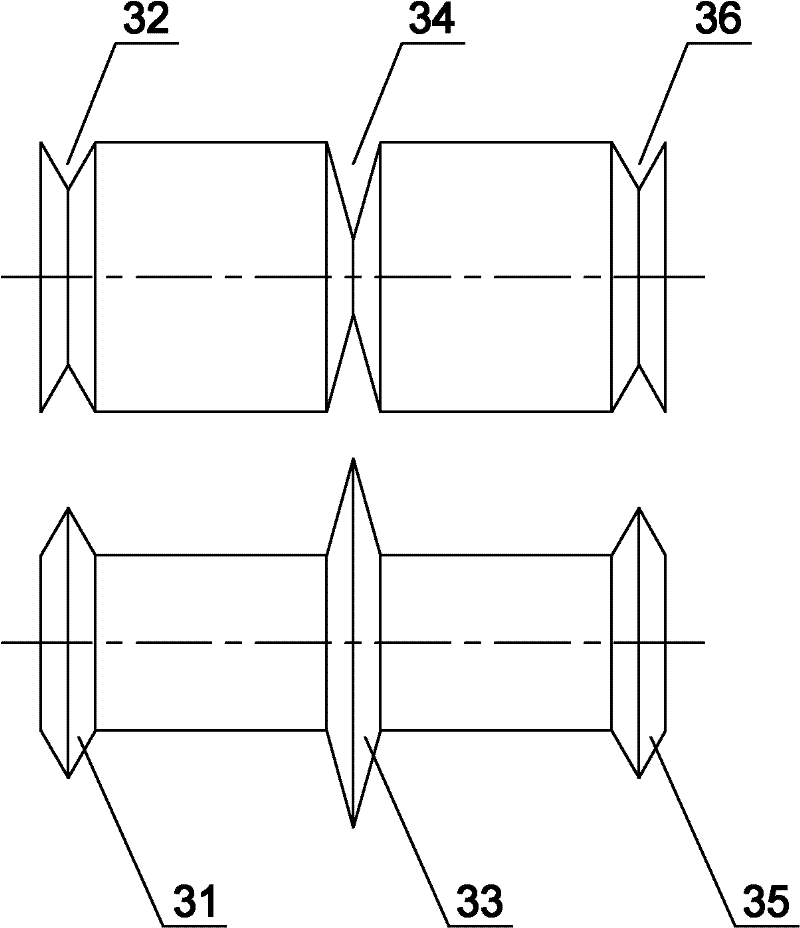 Metal roof board forming device