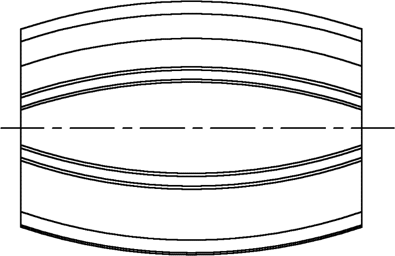 Metal roof board forming device