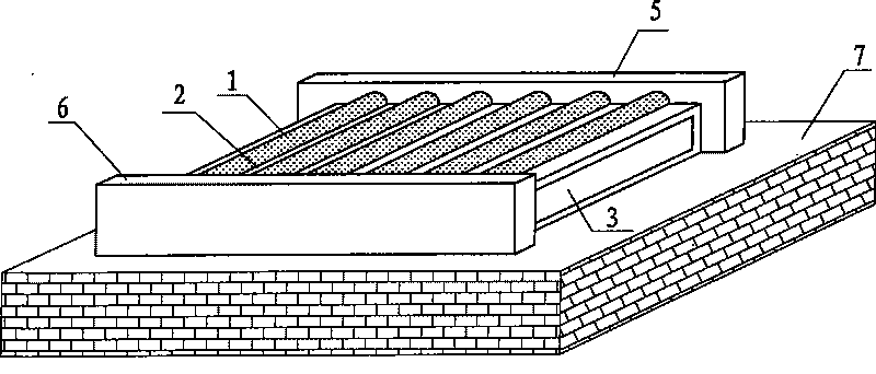 Vacuum tube solar energy heat collector for architecture heat insulation