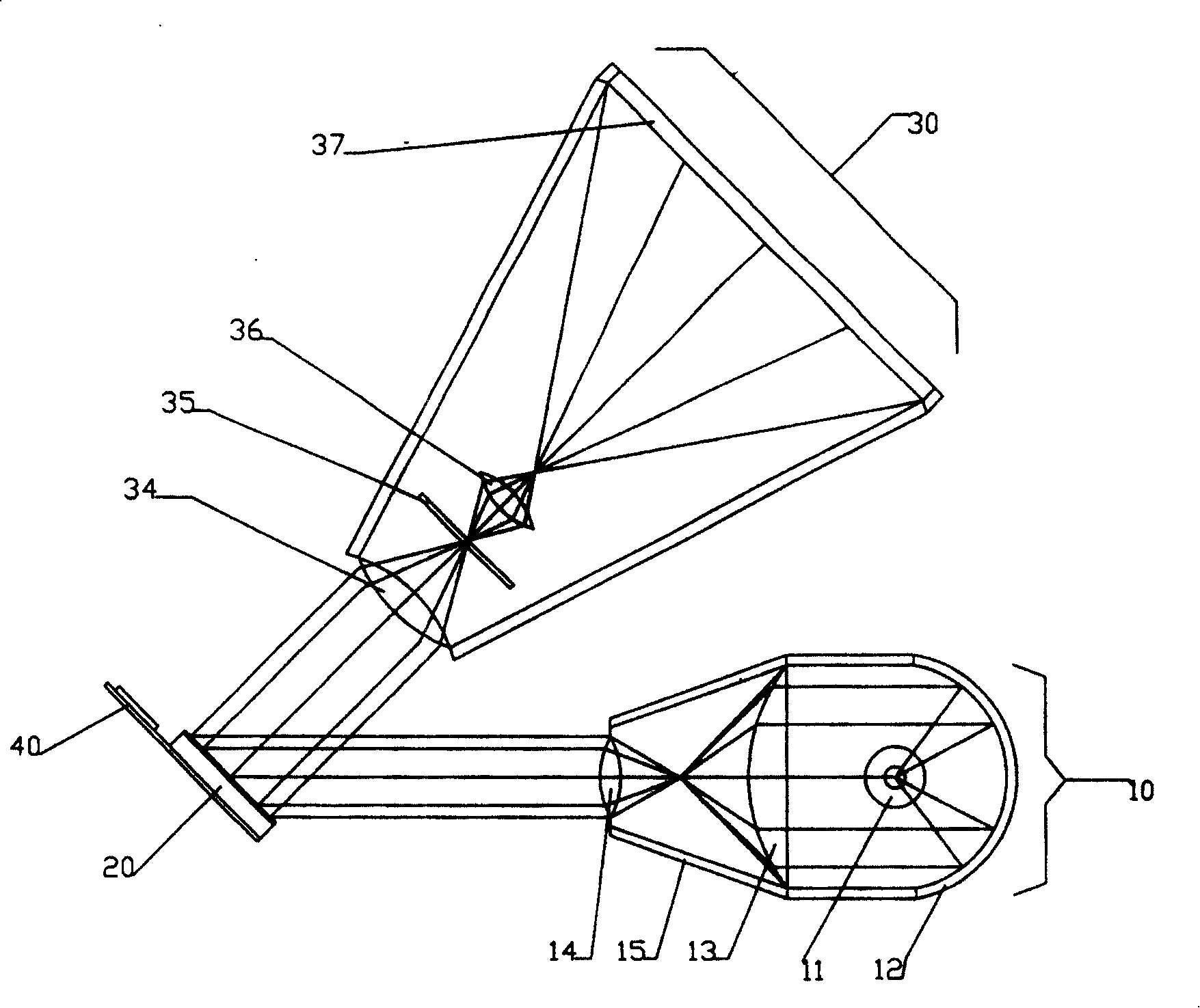 Flash grating digital micro lens display system