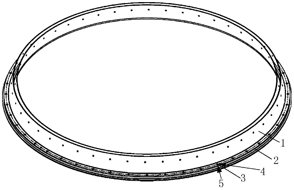 Lower end frame structure suitable for satellite bearing cylinder