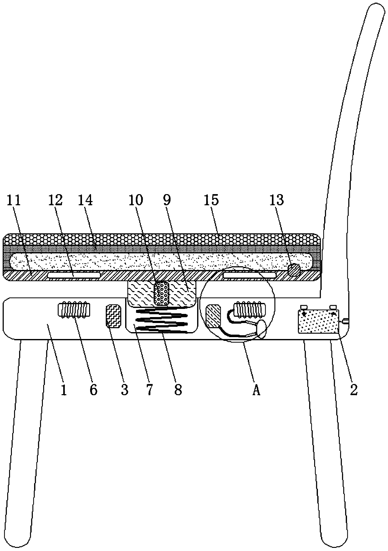 Seat capable of facilitating getting up and automatically adapting to different hip shapes