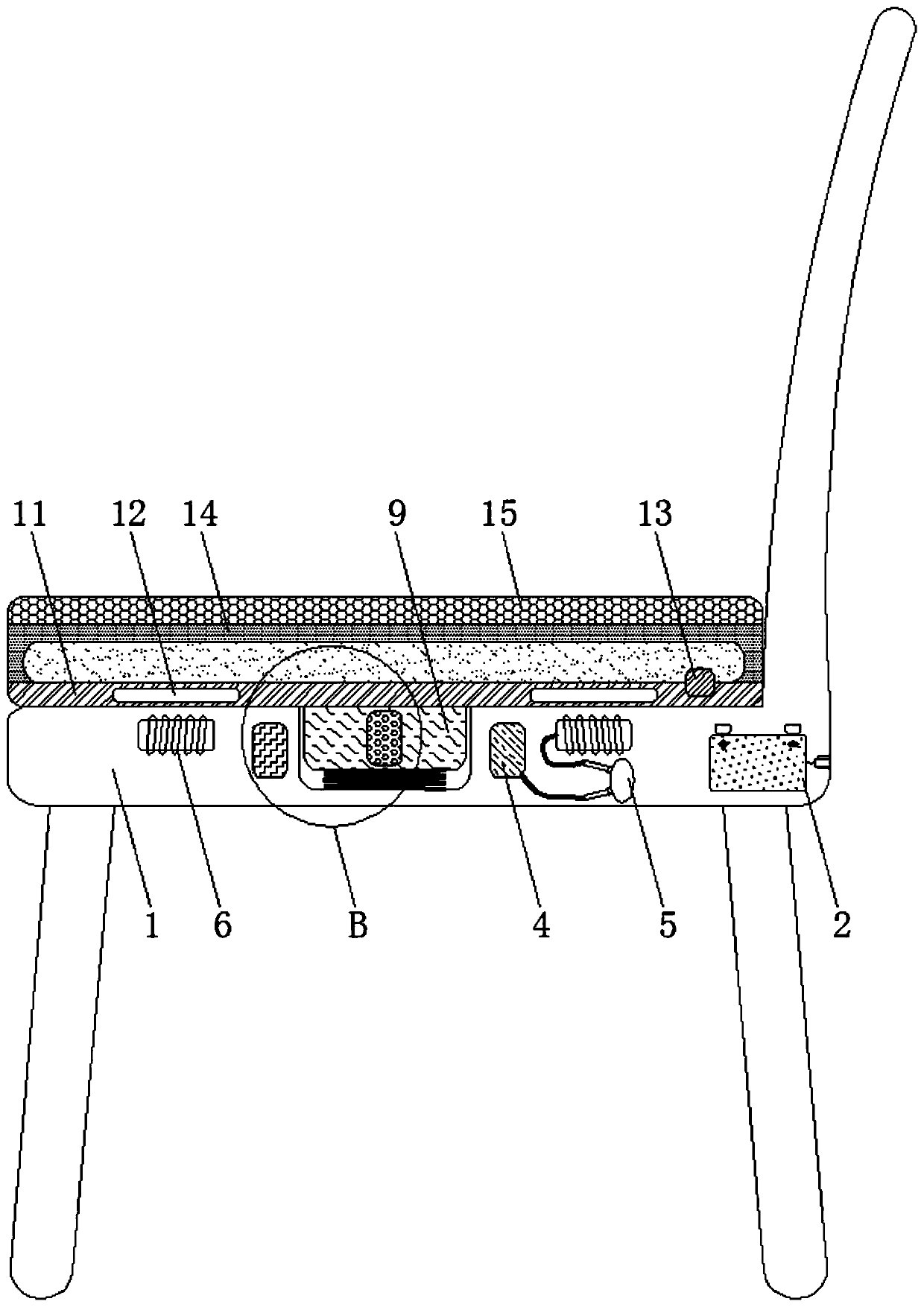 Seat capable of facilitating getting up and automatically adapting to different hip shapes