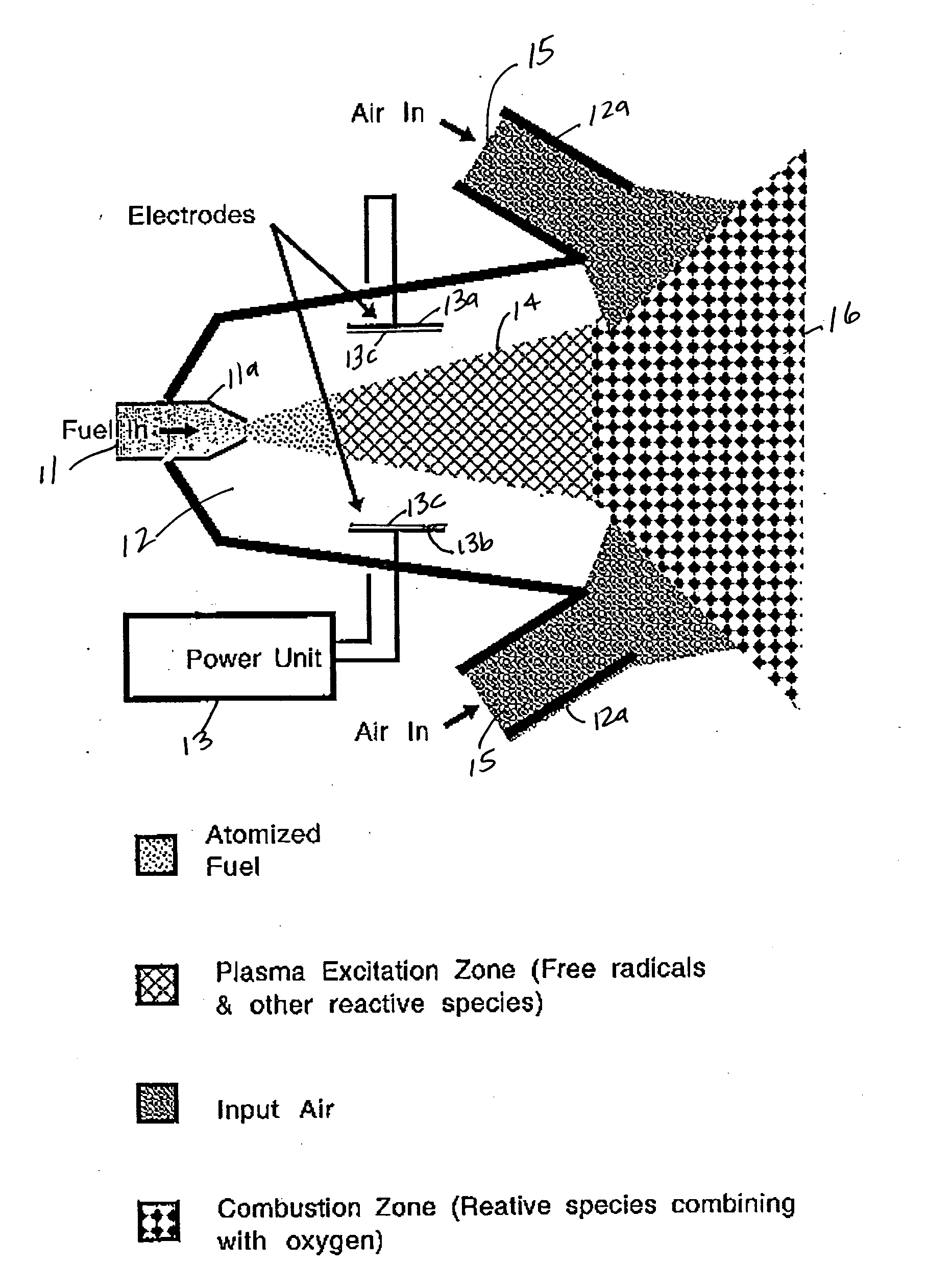Plasma catalytic fuel injector for enhanced combustion