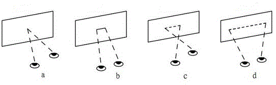 Three-dimensional naked eye suspension display system and method based on negative parallax