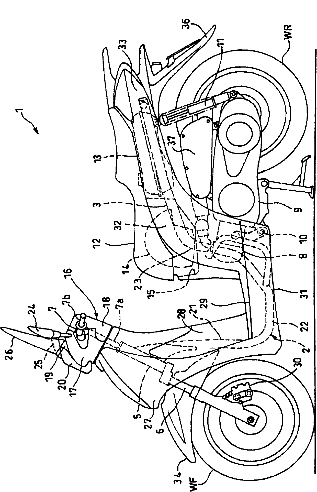 Meter unit for motorcycles