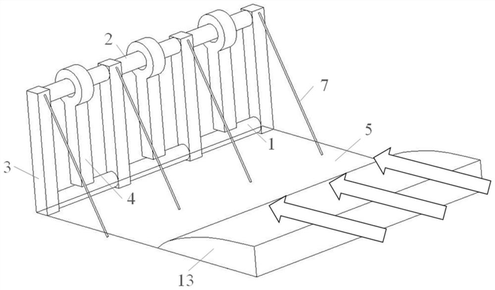 Debris flow pile group protection structure and system based on energy conversion enhancement mechanism