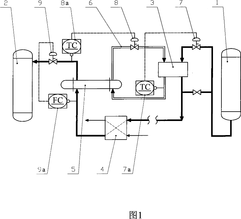 Device and method for reducing temperature of poor-absorption liquid feed material of Ethylene Oxide absorption tower