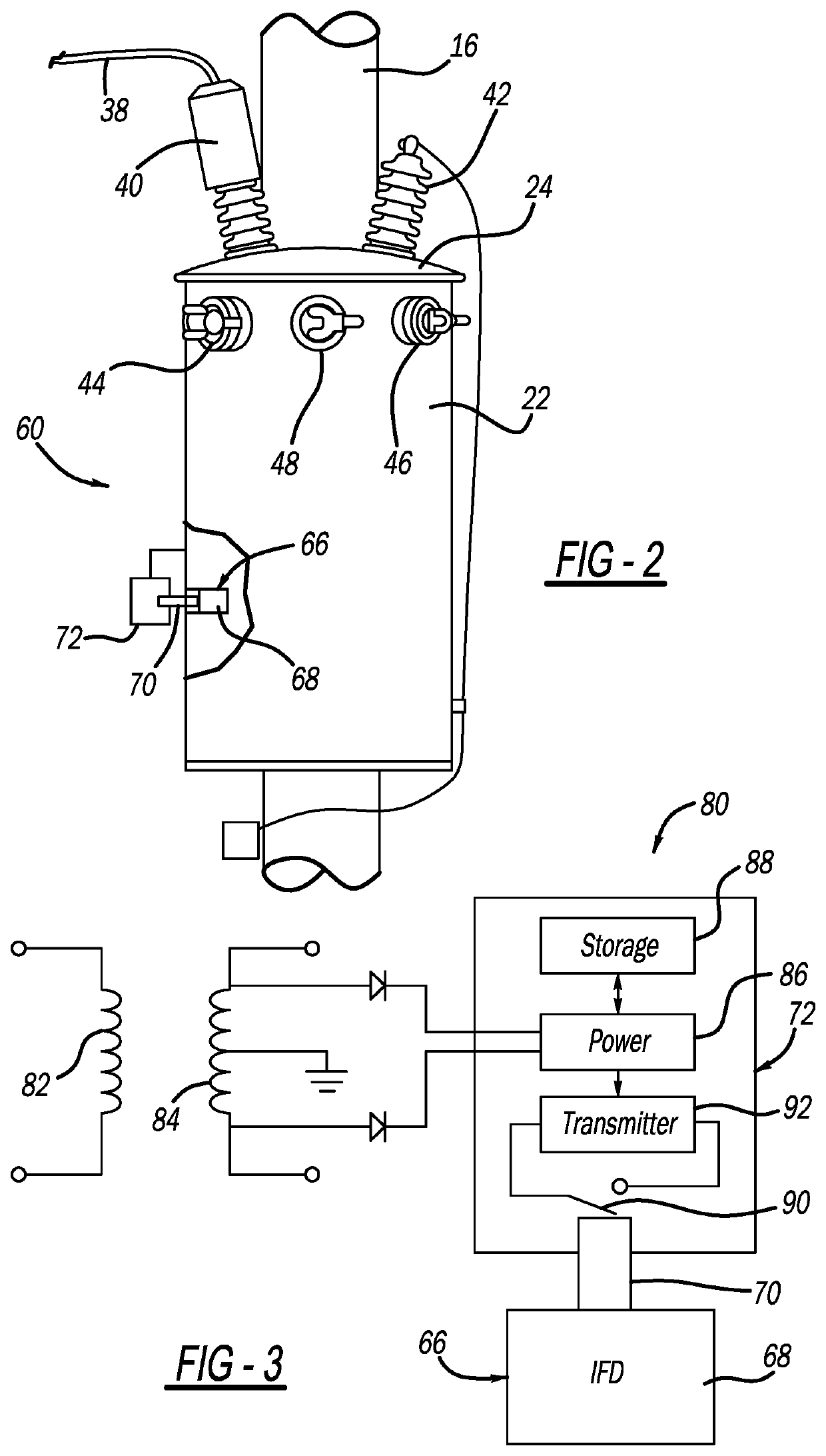 Transformer protector with internal fault detector