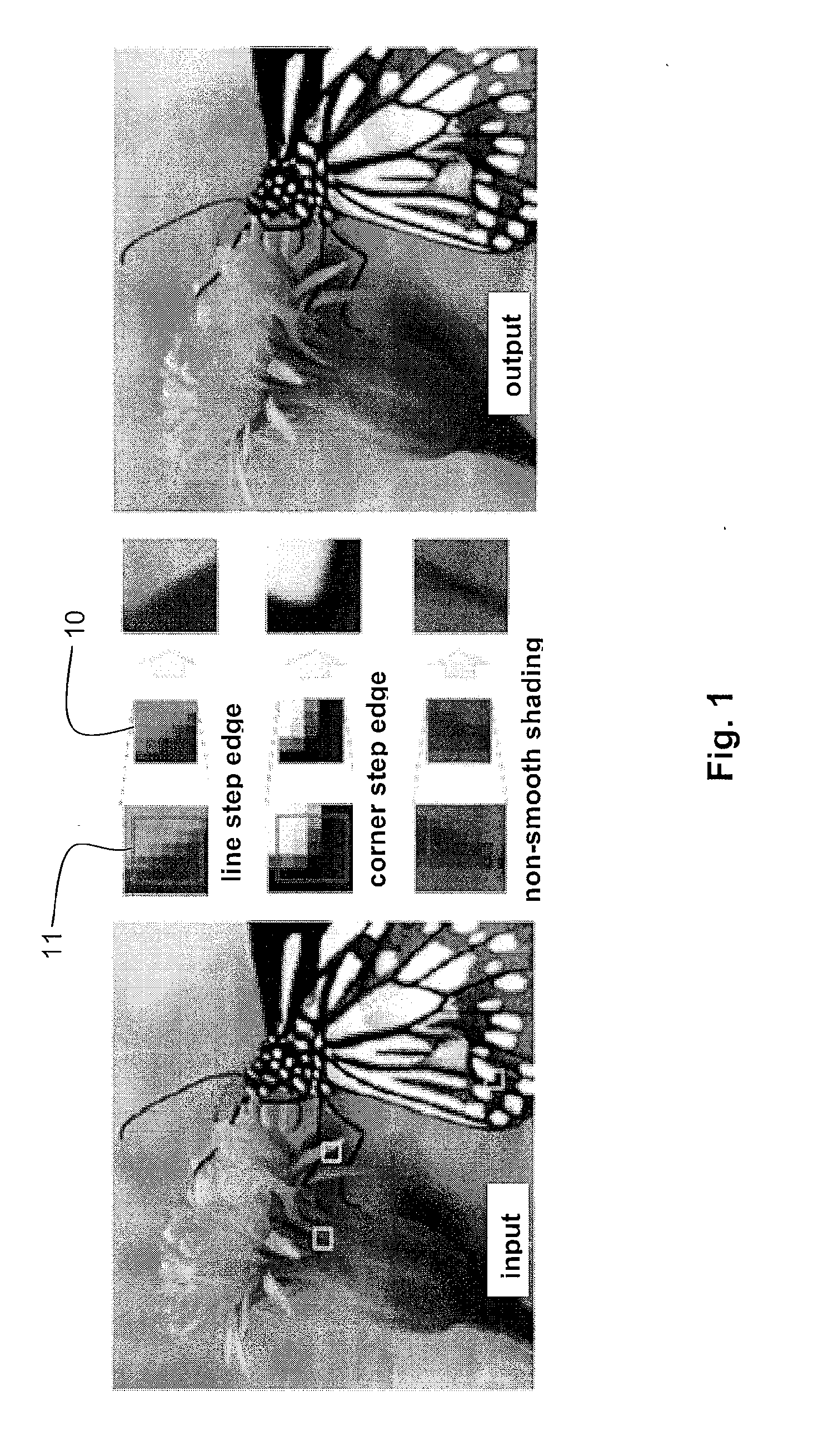 Method and system for generating an output image of increased pixel resolution from an input image