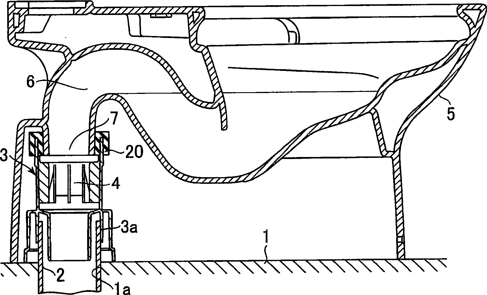 Drain socket and flush toilet