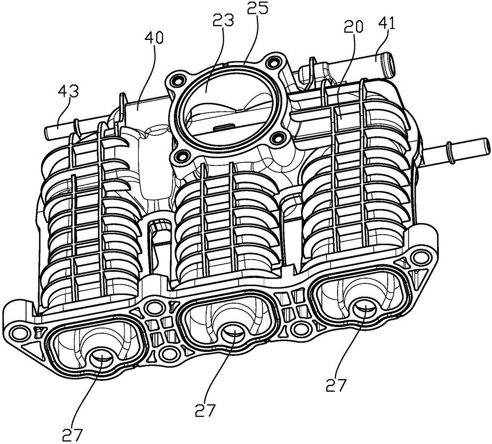 Air inlet manifold of engine and engine