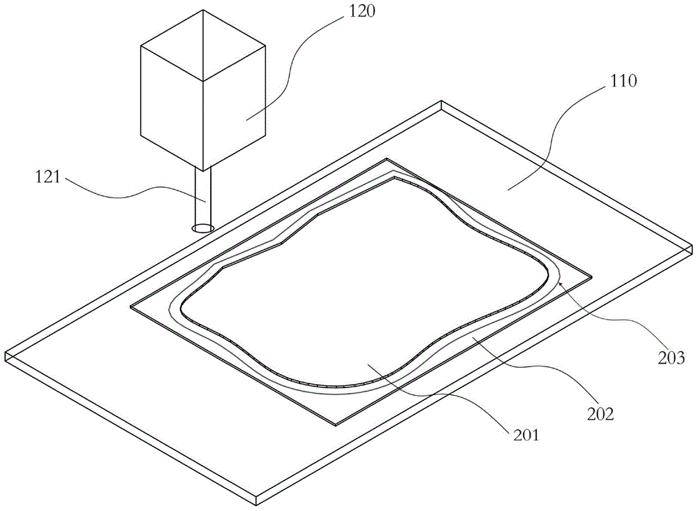 Stitching or cutting position recognition device and stitching device