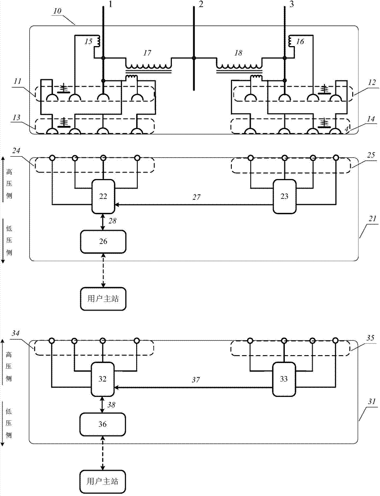 Charged pluggable high voltage electric energy metering device and method