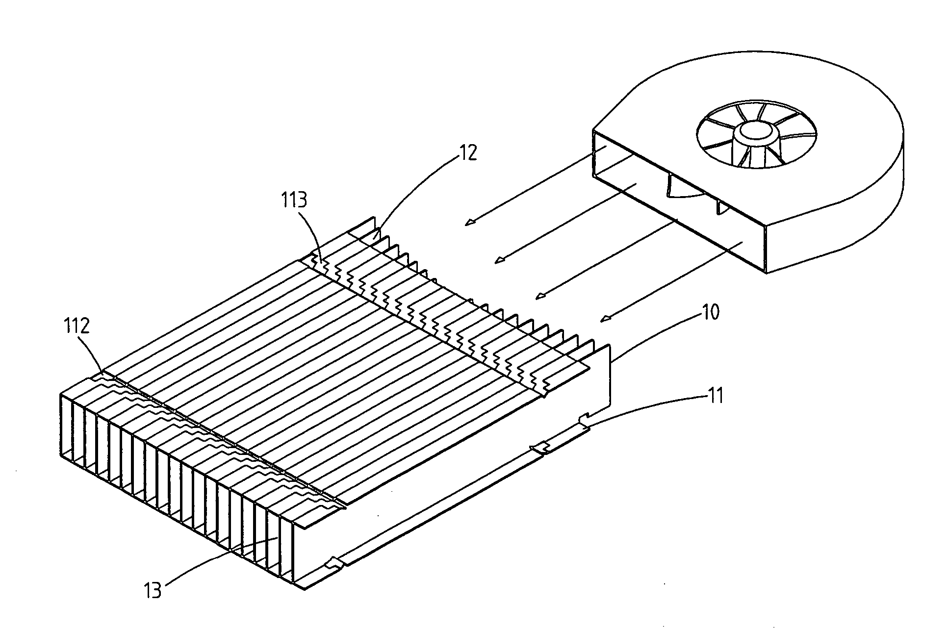 Multidirectional heat dissipating structure