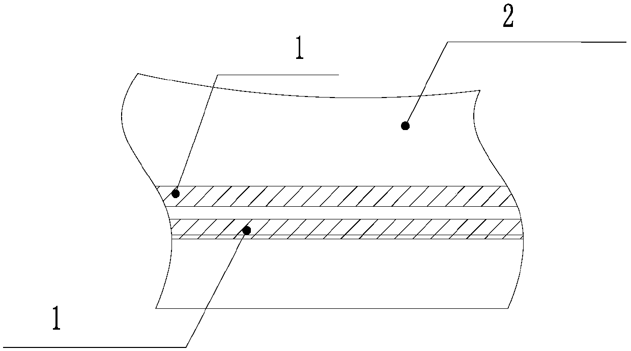 Encapsulation method of thin cable with braided structure for space solar cell array