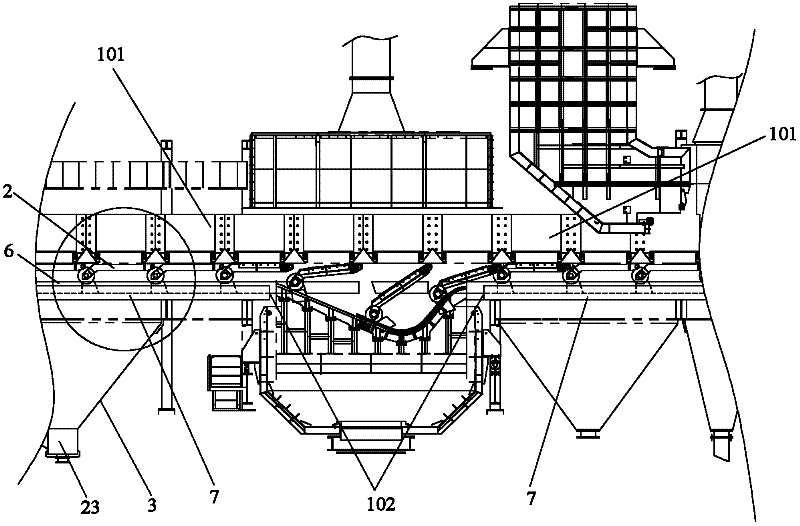 Water-sealed ring cooler