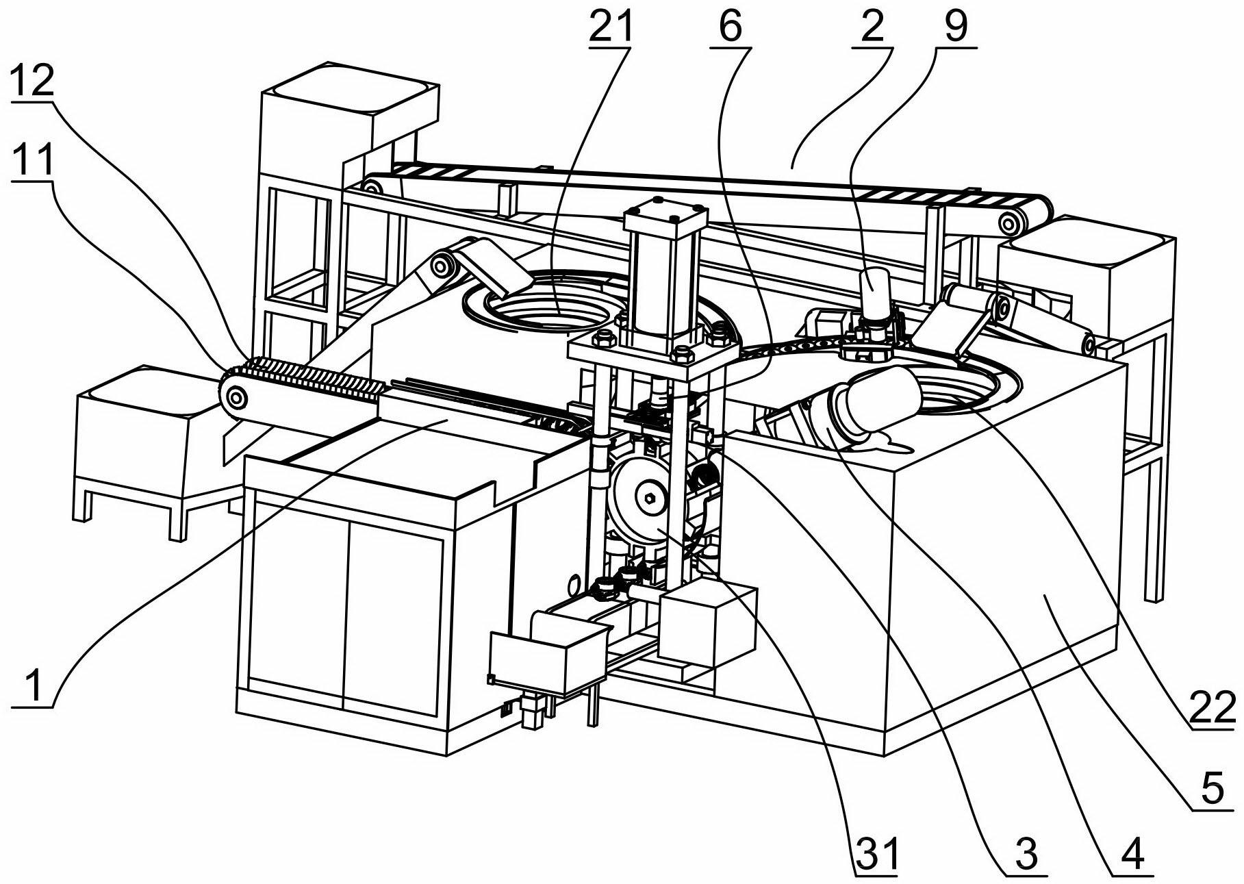 Novel automatic assembly spinning and reverting device