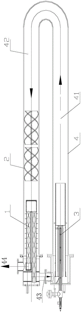 U-shaped radiant tube