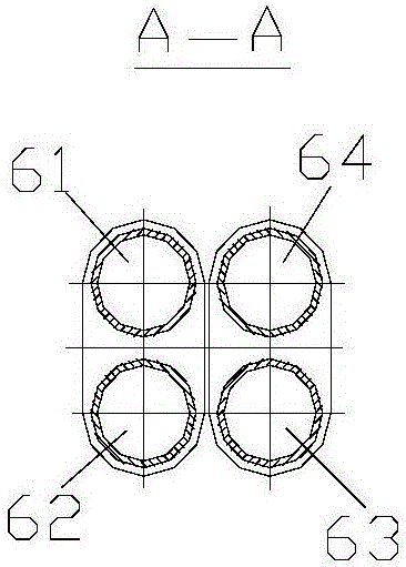 U-shaped radiant tube