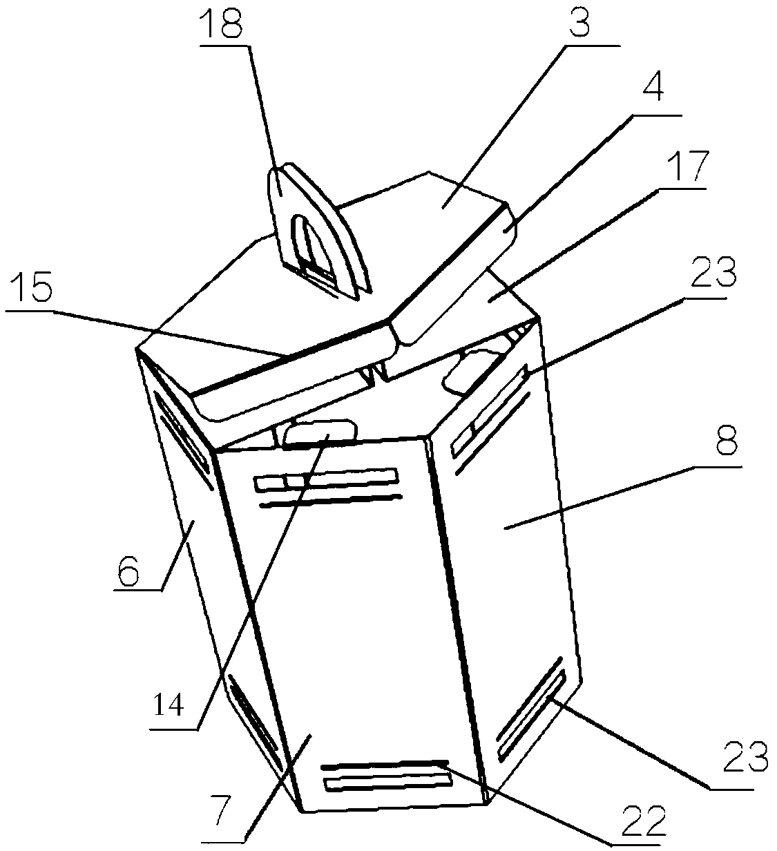 Multifunctional packaging box and packaging method for non-substance cultural heritage Beijing Figurines