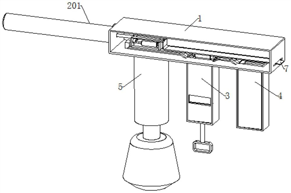 Ultrasonic probe rod structure of extracorporeal shock wave lithotripter for urology department