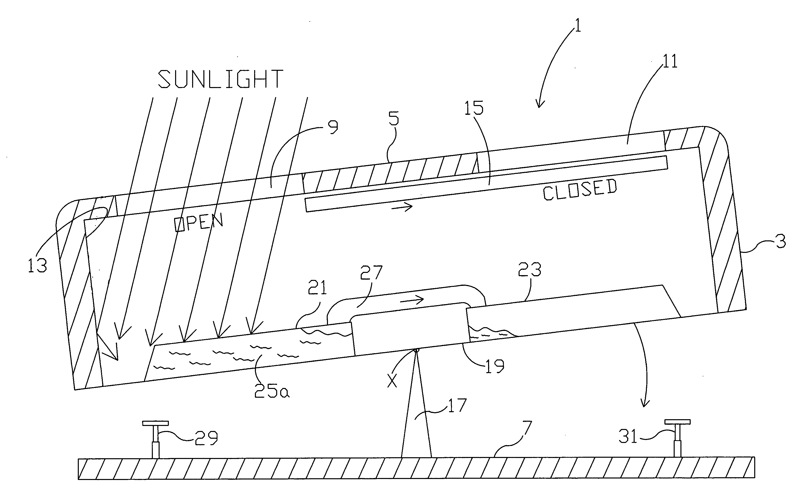 Reciprocating solar engine with attached solar windows