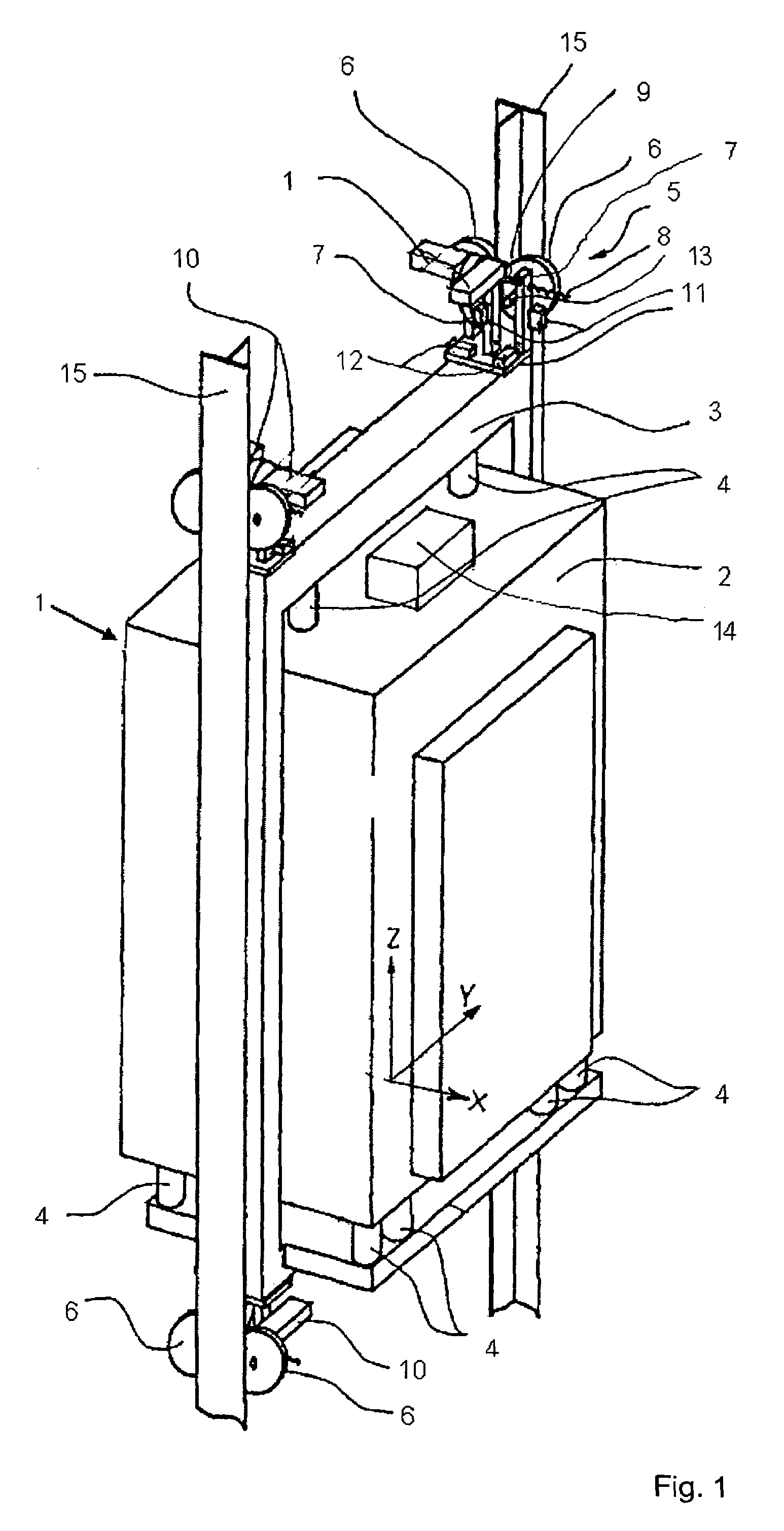 Equipment for vibration damping of a lift cage