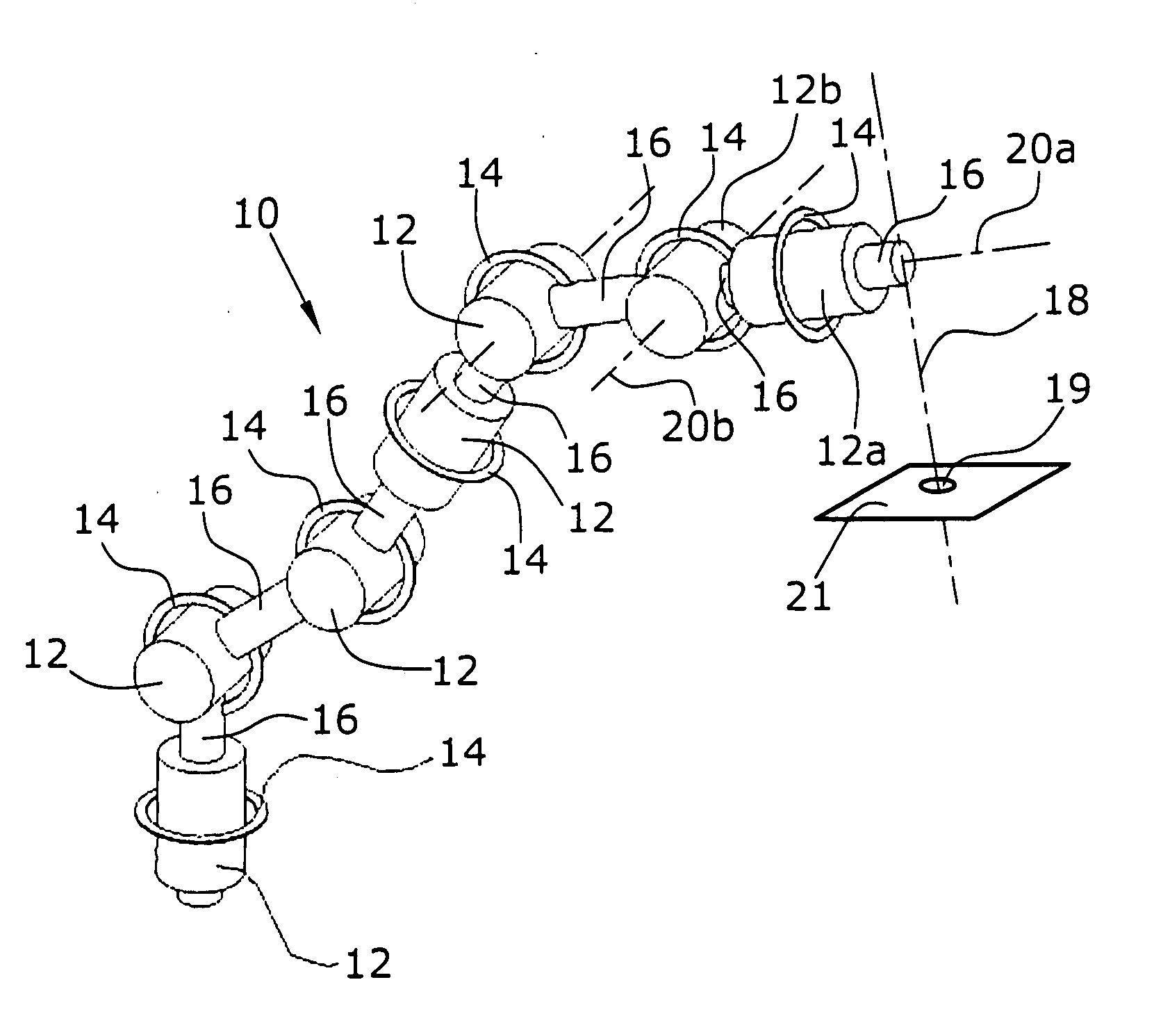 Method for controlling a robot arm, and robot for implementing the method