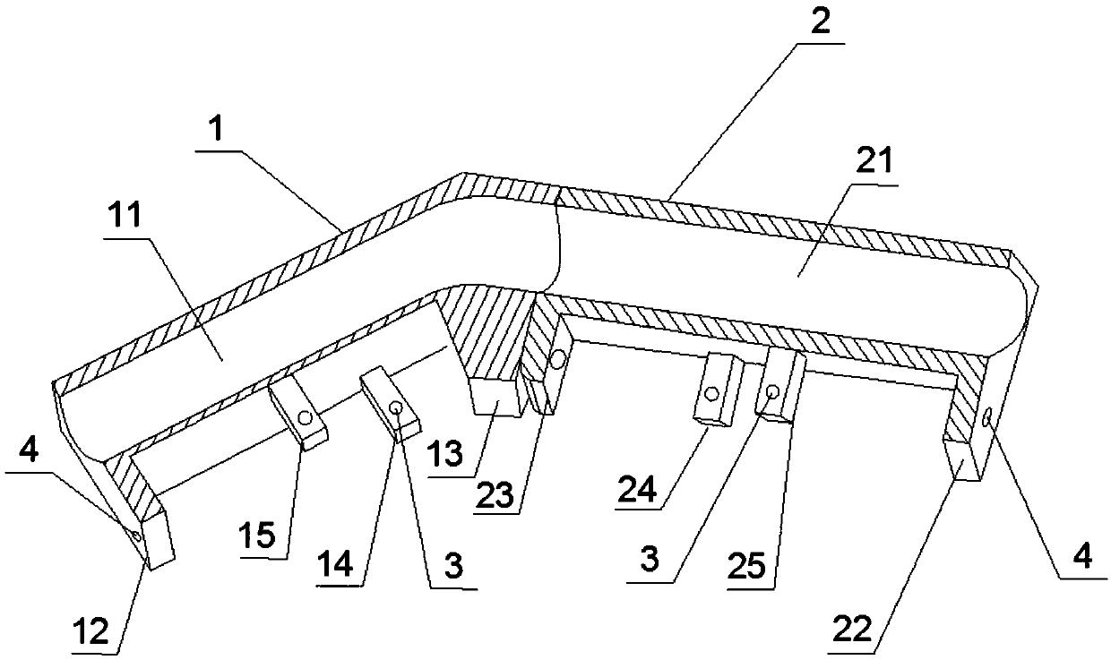 Fire hose pavement protecting device and mounting method thereof