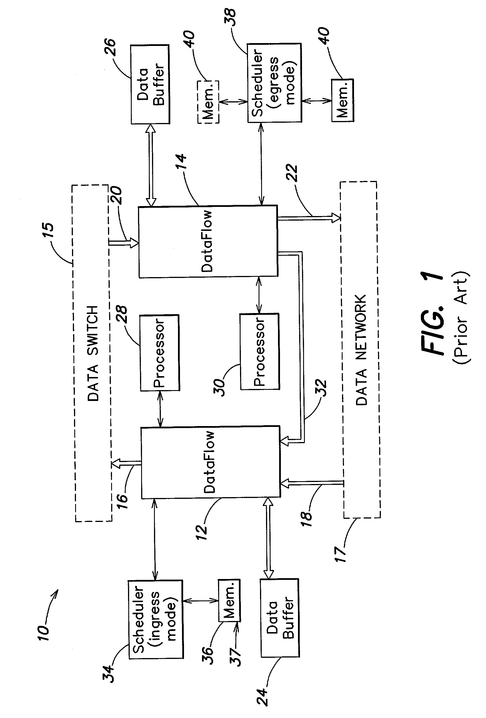 Method and apparatus for improving the fairness of new attaches to a weighted fair queue in a quality of service (QoS) scheduler