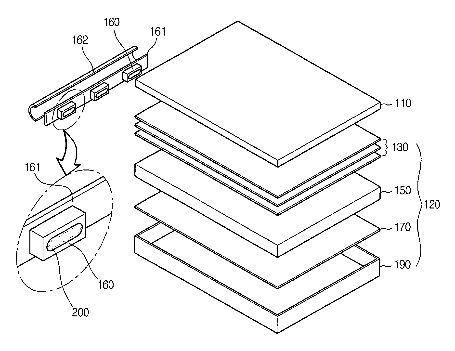 Luminescent diode, fabrication method thereof, and backlight assembly having the same