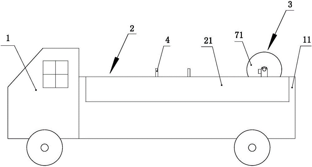 Intelligent type power cable emergency recovery vehicle