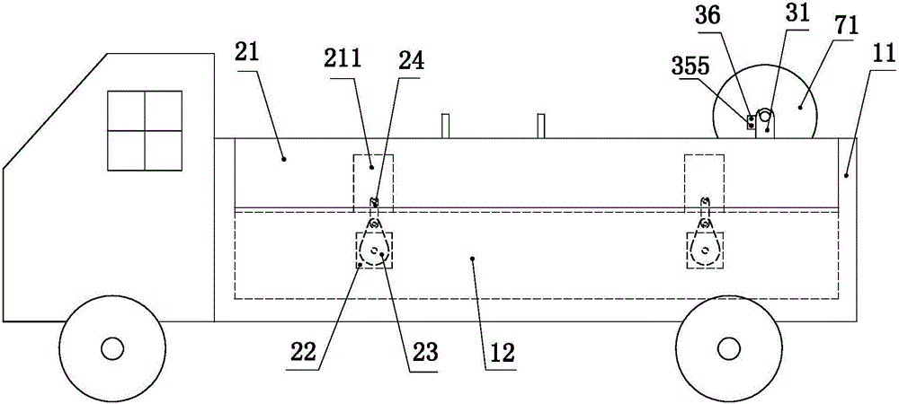 Intelligent type power cable emergency recovery vehicle