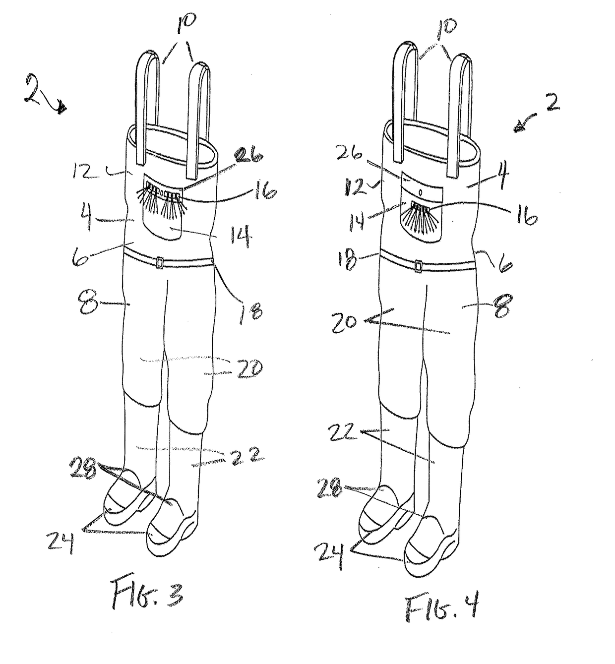 Chest Waders with Lighting Feature