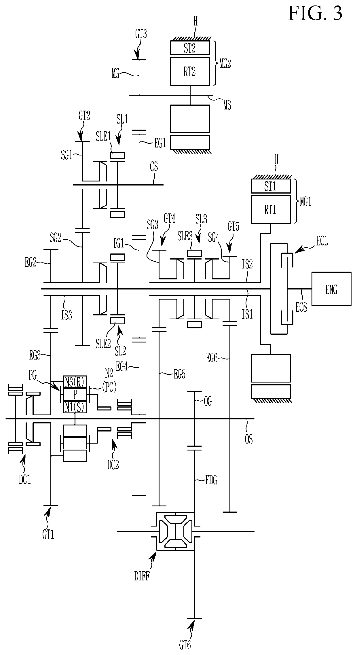 Power transmission apparatus of hybrid electric vehicle