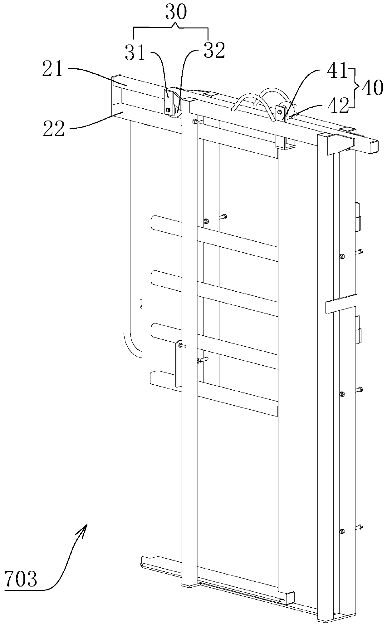 Cattle hoof trimming and testing method and whole body fixing device for cattle hoof trimming and testing