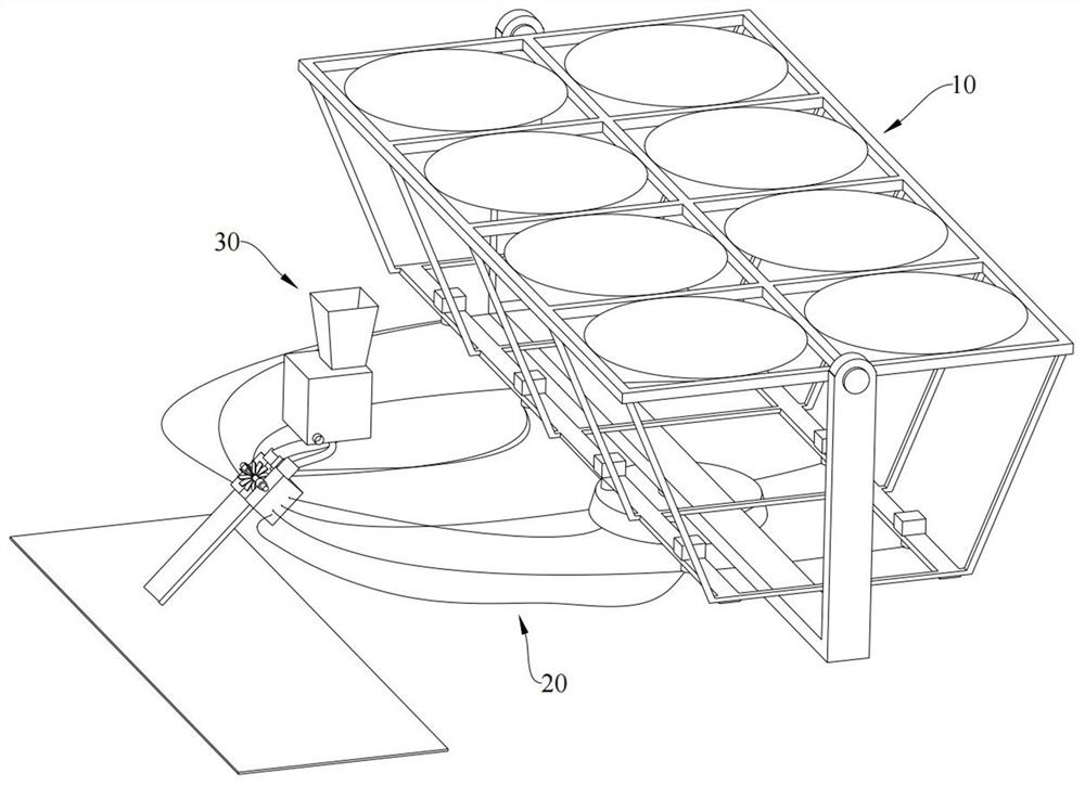 A kind of desert sand heating system and method