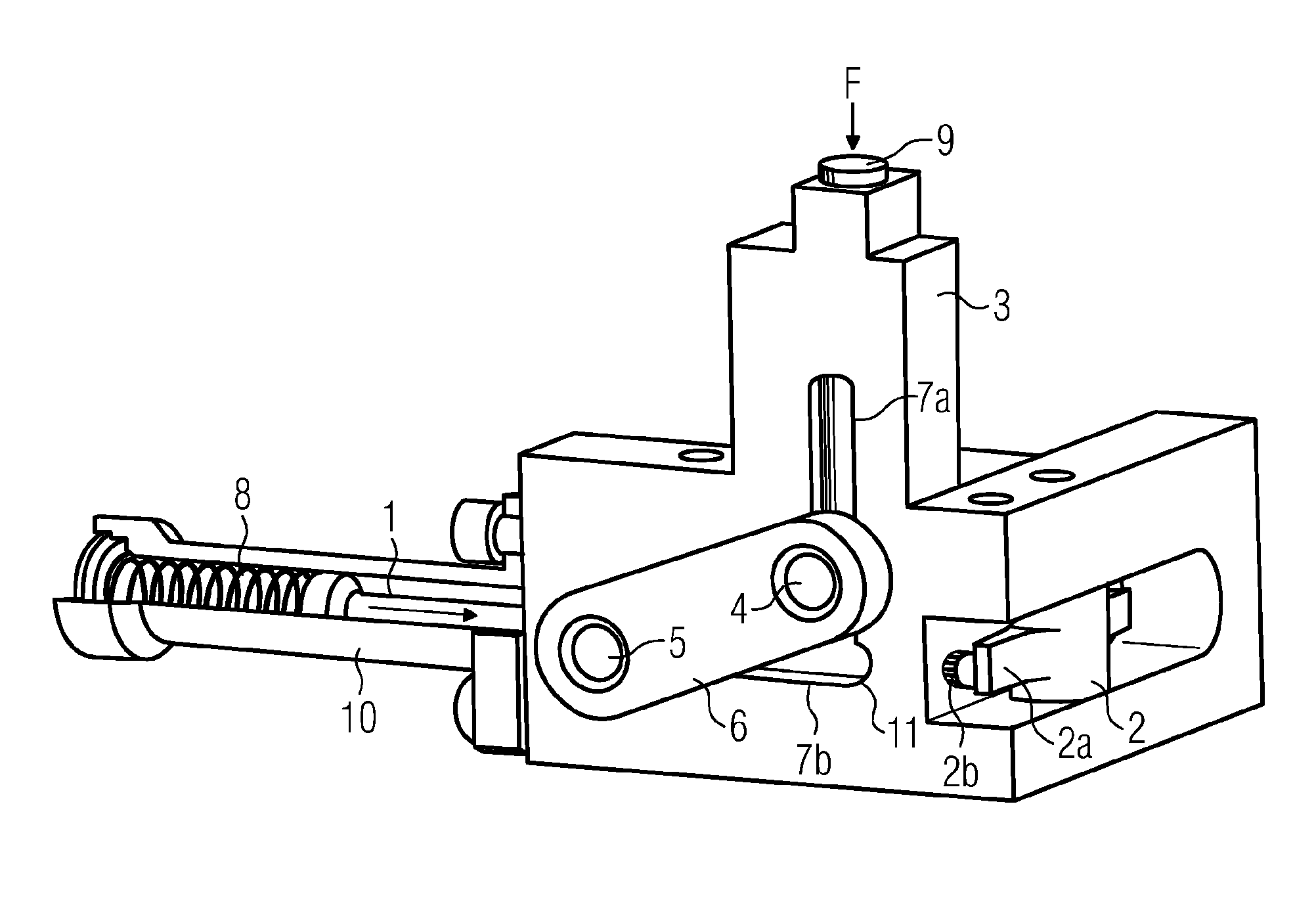 Latching device for a spring-type drive