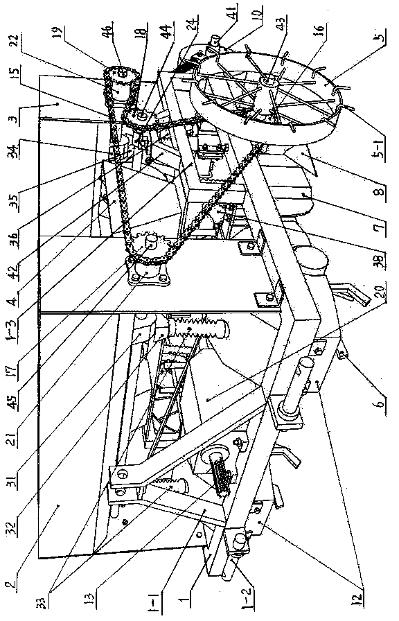 Double-row peanut seeder on rotary tillage stubble ploughing separated layer fertilization ridge