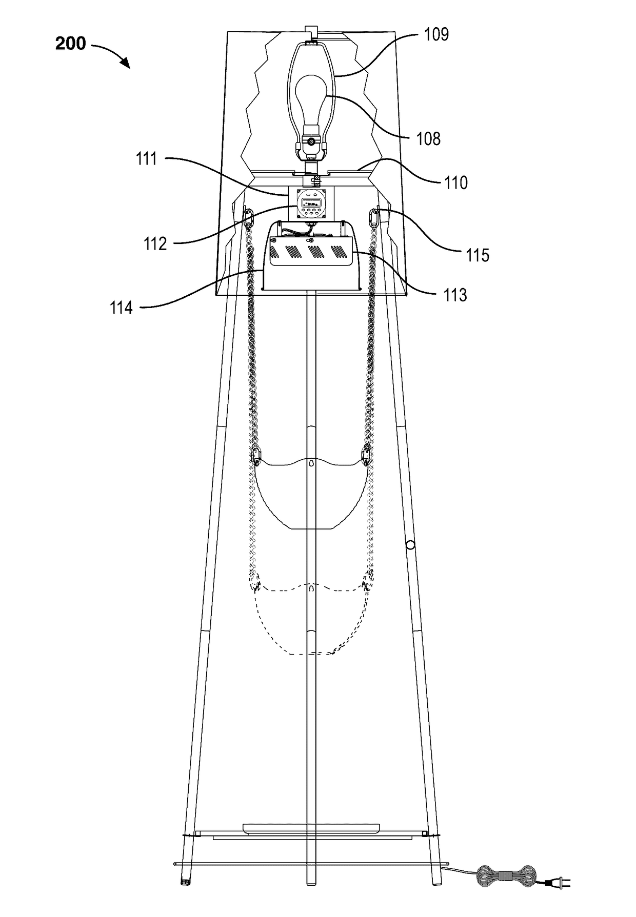 Floor Lamp With Integrated Plant Growth System