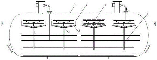 Automatic sand flushing device for upper electric field water discs