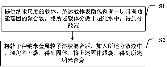 Nano-alloy and preparation method thereof