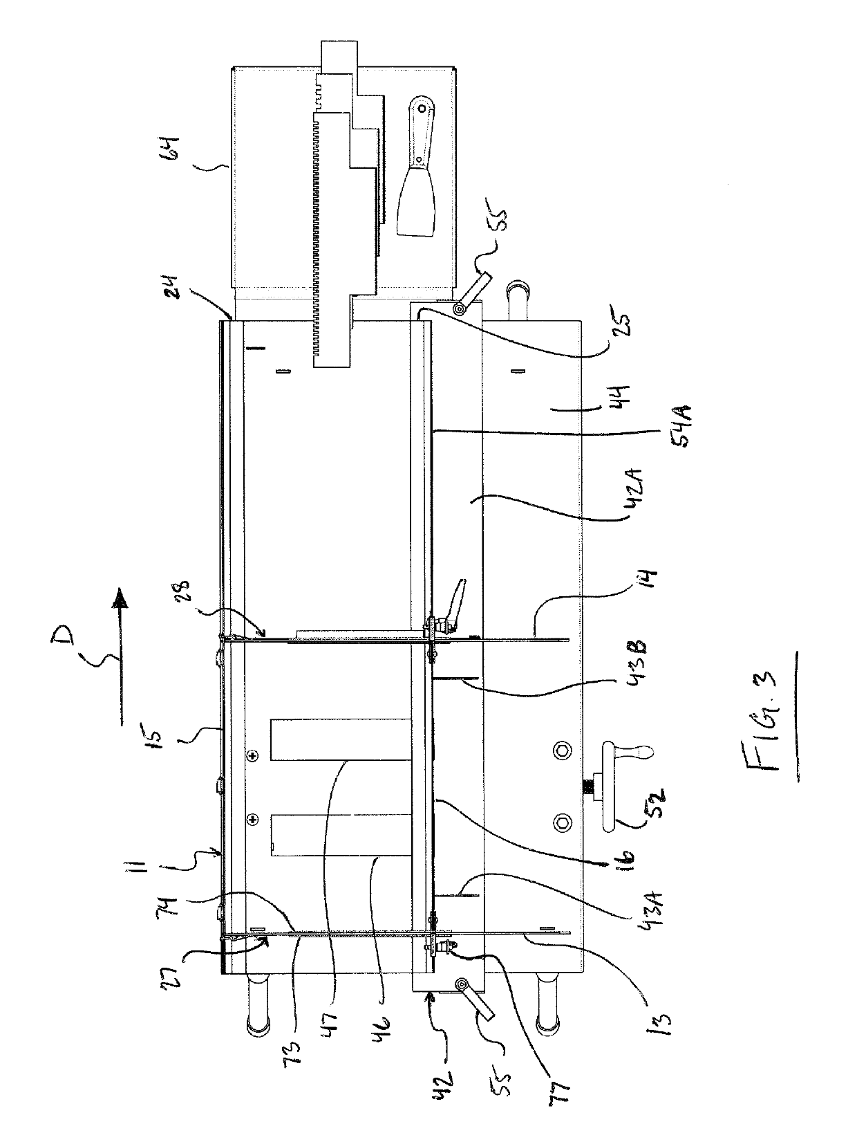 Adhesive application apparatus for tiles