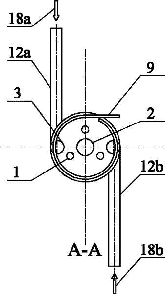 Axial-flow ultrashort contact cyclone reactor