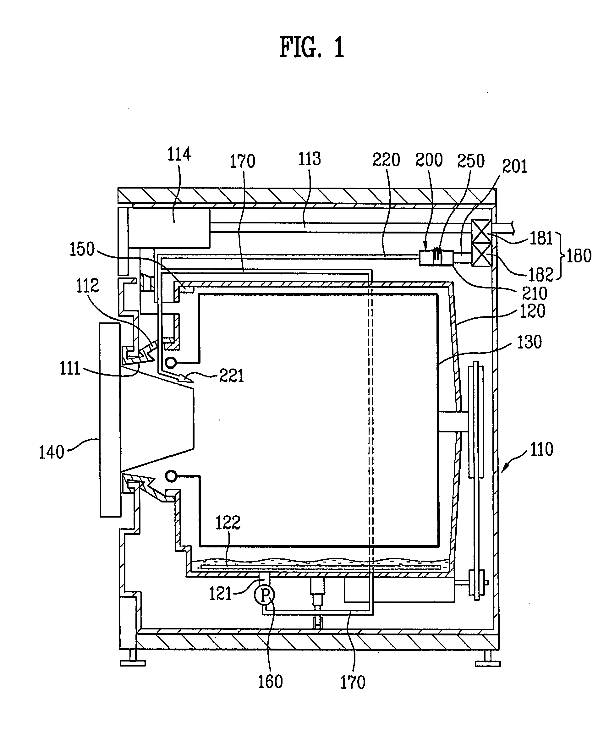 Steam generating device and washing machine having the same