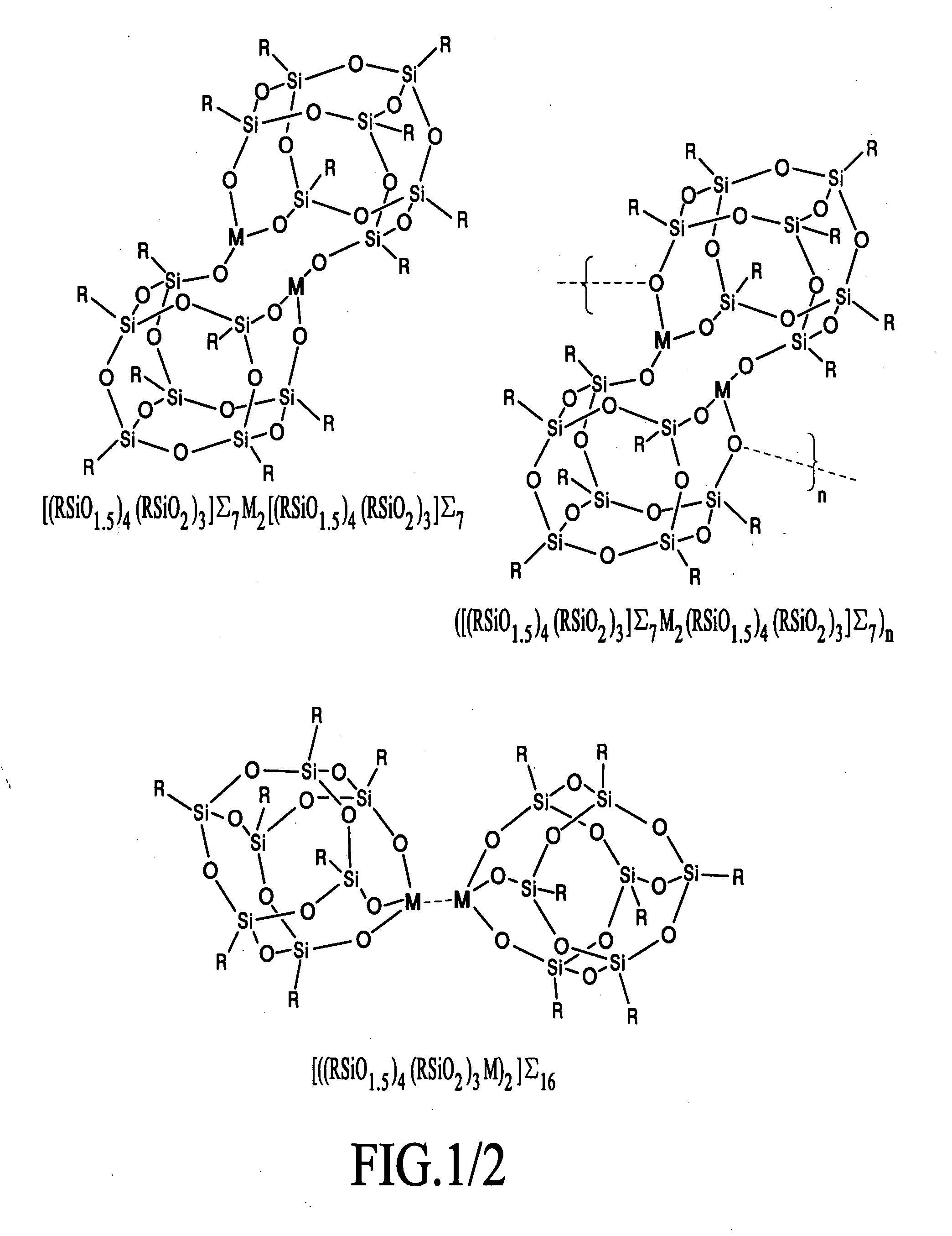 Metallized nanostructured chemicals as cure promoters