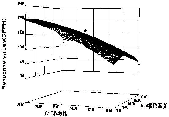 Wax myrtle leaf total-flavonoid extracting process and extracting condition optimization method thereof