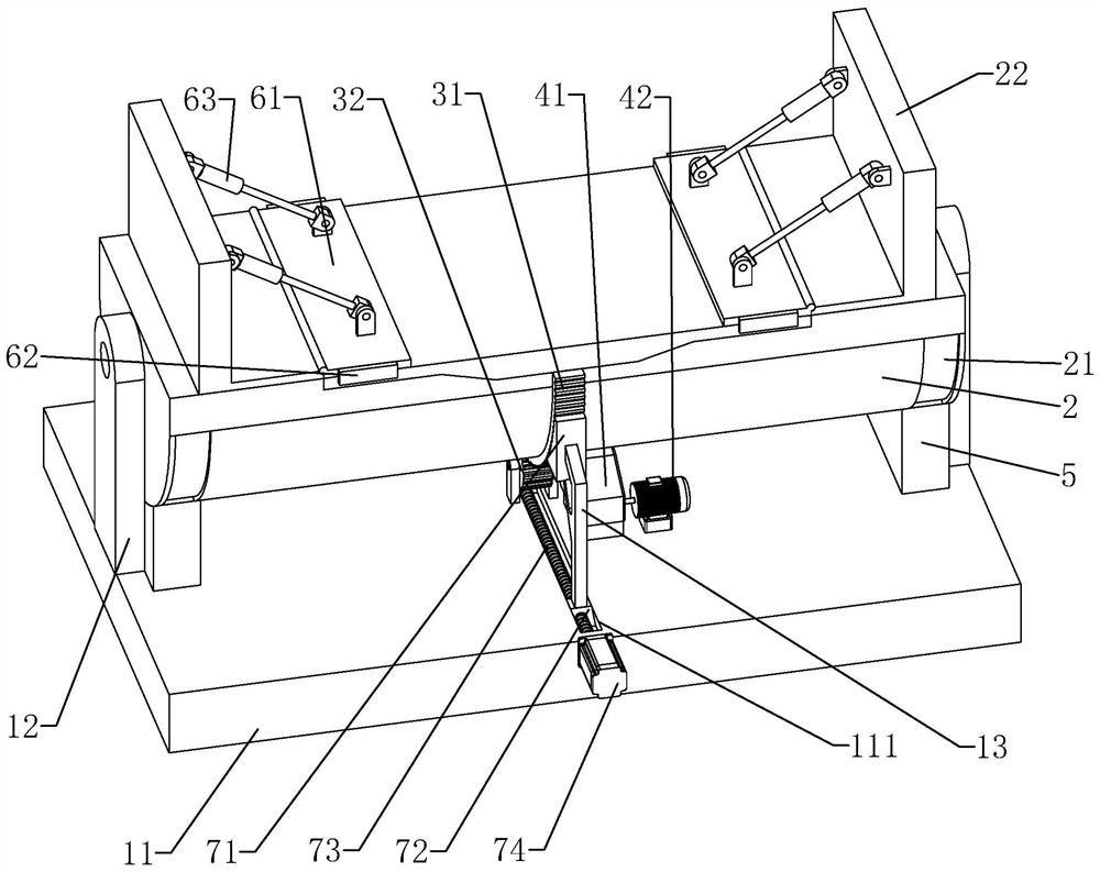 A flipped tire frame for welding of steel box girder