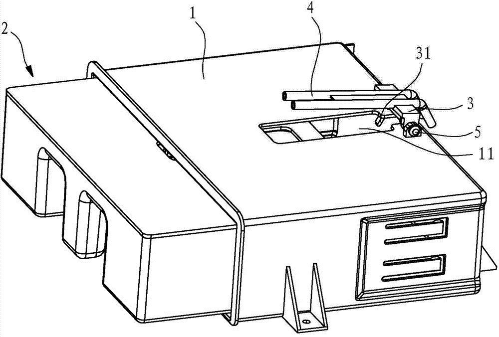 Water tank structure of electric steam box